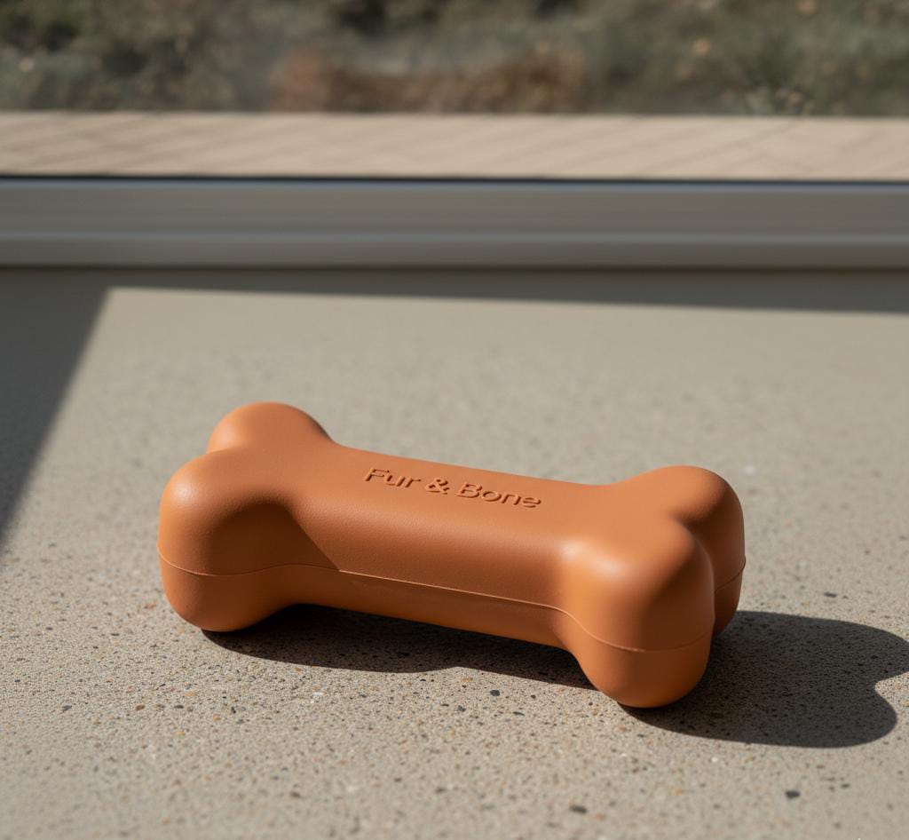 Fur & Bone™ Premium Silicone Dog Chew Toy – Soft, Durable & Stylish Bone Design