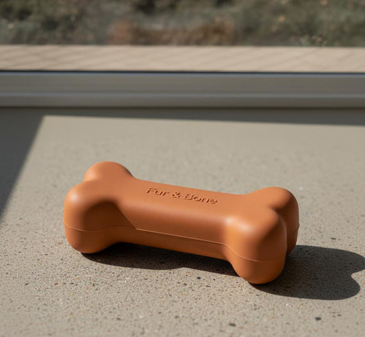 Fur & Bone™ Premium Silicone Dog Chew Toy – Soft, Durable & Stylish Bone Design