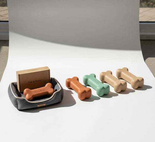 Fur & Bone™ Premium Silicone Dog Chew Toy – Soft, Durable & Stylish Bone Design