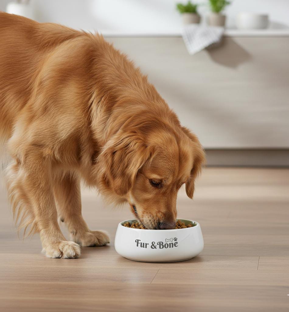 Premium Ceramic Dog Food Bowl – Non-Slip, Durable & Easy to Clean Pet Feeding Dish